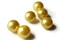 6 24mm Yellow Plastic Faux Pearl Beads